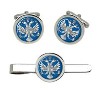 1st Queen's Dragoon Guards Set Gemelli E Clip Cravatta Dell'Esercito Britannico