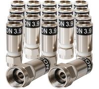 1STec 20 x RG59 Cabelcon 3.9 Crimp on compressione esagonale tipo vite tipo F maschio spine per cavi coassiali antenna utilizzati da Virgin Media Digital cavo coassiale segnale banda larga TiVo TV Box