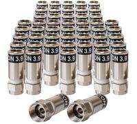 1STec 50 x RG59 Cabelcon 3.9 Crimp on compressione esagonale tipo vite tipo F maschio spine per cavi coassiali antenna utilizzati da Virgin Media Digital cavo coassiale segnale banda larga TiVo TV Box