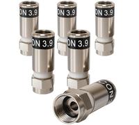 1STec 6 x RG59 Cabelcon 3.9 Crimp on compressione esagonale tipo vite tipo F maschio spine per cavi coassiali antenna utilizzati da Virgin Media Digital cavo coassiale segnale banda larga TiVo TV Box