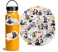 1step2dream Adesivi motivazionali francesi | Citazioni di personaggi storici per adolescenti, studenti, bambini e insegnanti | Fornitura positiva per pianificatori, bottiglie d'acqua 101 pezzi