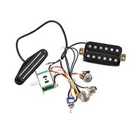 1T1V 3 Way Push Pull Interruttori Cablaggio Cablaggio Precablato Chitarra Con Doppio Hot Rails Humbucker Pickup Set Precablato Chitarra Cablaggio Con Doppio Hot Humbucker Pickup Set