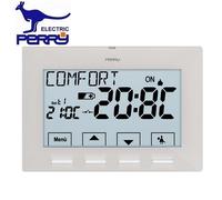 PERRY 1TPTE029B TERMOSTATO SERIE NEXT DA PARETE RETROILLUMINATO 220V BIANCO