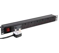 1U 6 Vie Surge Pro PDU 13A Orizz - PDU-6WS-H-SP-1U