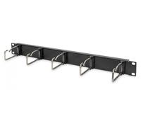 Digitus Pannello di gestione cavi DN-97667 - 1HE 5 anelli acciaio 40x75 mm Nero (RAL 9005)