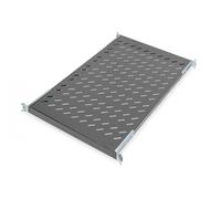 1U fixed shelf for racks from 1000 mm depth 44x486x770 mm, up to 50 kg, black (RAL 9005)