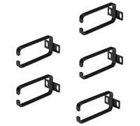 StarTech.com Ganci a D 1U per la gestione verticale dei cavi, Cable Manager per server/armadi rack 19", anello passacavo 5 Pz