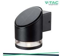 1W LED SOLAR WALL LAMP SMD NERO
