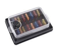 1x 10 Way Fuse Box Standard Blade Fuses Holder Terminal Block Junction Box New