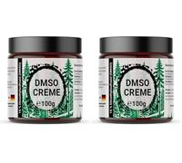 1x 100g Crema DMSO | Dimetilsolfossido 99,9% di purezza | Ph. Eur. in Basicreme - DAC Deutscher Apotheker Codex - nel vasetto di vetro - altamente efficace (Confezione da 2)