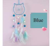 1X Acchiappasogni Fai da Te Carillon Vento Materiale Piume Weaving Ciondolo Room