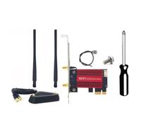 1X(Adattatore di Rete WiFi 7 BE200 Pro Pcie + Antenna 8DB Scheda WiFi BT5.6099