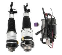 1x Air Compressore Pump + 2x Front Air Suspension Shock Struts For AUDI A6 C6 4F