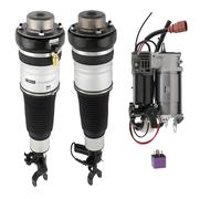 1x Air Compressore Pump + 2x Front Air Suspension Shock Struts For AUDI A6 C6 4F