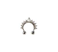 1x Anello per Cappio Falso setto Anello di Cristallo Naso Stud Non Piercing Naso Anelli Studs Convenient Handled
