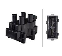 1x Blocco Bobina Accesione Accensione Pin Avvitato Hella per Opel Astra Omega