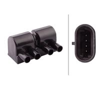 1x Bobina Accensione Hella 5DA Block 4 Poli 12V 3 Fori 5DA193175-581