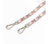 1X Borsa a Tracolla Ricambio Catena Cinturino Metallo + Similpelle Decorazione