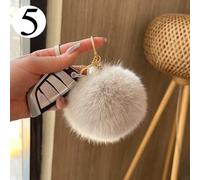 1x Carino Simil Fox Pelliccia Sfera Pendente Felpa Auto Portachiavi Accessori