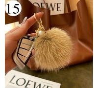 1x Carino Simil Fox Pelliccia Sfera Pendente Felpa Auto Portachiavi Accessori