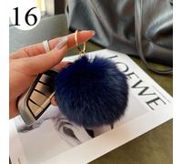 1x Carino Simil Fox Pelliccia Sfera Pendente Felpa Auto Portachiavi Accessori