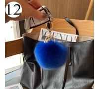 1x Carino Simil Fox Pelliccia Sfera Pendente Felpa Auto Portachiavi Accessori