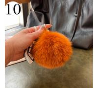 1x Carino Simil Fox Pelliccia Sfera Pendente Felpa Auto Portachiavi Accessori
