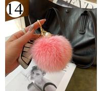 1x Carino Simil Fox Pelliccia Sfera Pendente Felpa Auto Portachiavi Accessori