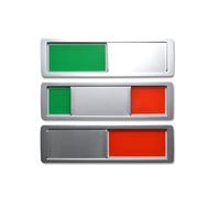 1x Cartello Scorrevole Grande Libero/Occupato (Solo Colori, nessun Testo) 175x5cm Cartello - Retro Magnetico per superfici Metalliche e 2xcuscinetti Adesivi 3M aggiuntivi per superfici Non Metalliche