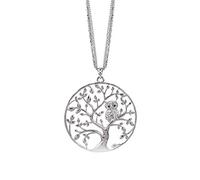 1X Collana Donna Gioielli Argento Lucky Tree Gufo Pendente Collana Lunga Catena Colletto Girocollo Collana Gioielli Argento Conveniente e Resistente