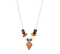 1X Collana Donna Moda Ciondolo in Legno Collana Lunga Catena Colletto Girocollo Collana Gioielli Regalo d'Amore Molto Pratico e Popolare Lovely And Attractive