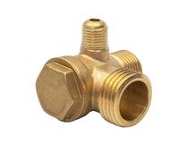 1x Connettore Filettato Ottone Compressore Valvola di Ritegno Centrale Pneu
