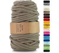1x corda macramè colorata beige scuro 9 mm 50 m corda in cotone anima