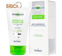1x Dermacos Gel Detergente Profondo Anti-Acne Lavaggio Viso per Acne Pelle Ri...