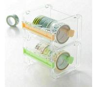 1X Desktop Washi Tape Dispenser Carta Nastro Cutter Rotolo Arte Supporto Storage