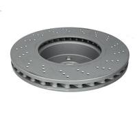 Disco freno ATE 24.0128-0100.1 anteriore, ventilato, altamente carbonizzato, 1 Pezzo