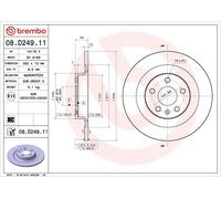 1X Disco freno BREMBO 08.D249.11 VOLVO S90 II (234) 2 2016-2021