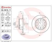 1X Disco freno BREMBO 08.D616.11 per OCTAVIA III (5E3, NL3, NR3) 1 2016-2020