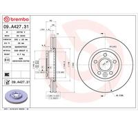 1X Disco freno BREMBO 09.A427.31 per VOLVO V60 I (155) 2 2014-2017