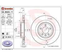 1X Disco freno BREMBO 09.B503.11 per RANGE ROVER IV (L405) 3 2013-2021