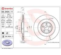 Disco freno BREMBO 09D43411 posteriore, ventilato, altamente carbonizzato, 1 Pezzo