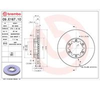 Disco freno BREMBO 09.E167.10 per CABSTAR (F24M, F24W) 2.5 2006-2012