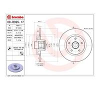 BREMBO Discofreno per RENAULT 08.B395.17