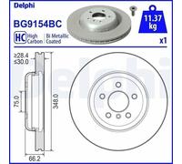 1X Disco freno DELPHI BG9154BC per BMW 5 (F10) 2 2011-2016