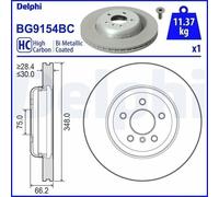 1X Disco freno DELPHI BG9154BC per BMW 5 (F10) 3 2010-2016