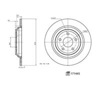 FEBI BILSTEIN 171445 Disco freno