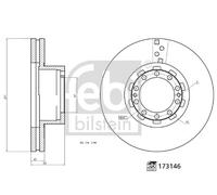 FEBI BILSTEIN 173146 Disco freno