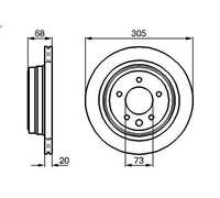 Disco freno BOSCH 0 986 478 660 posteriore, ventilato, 1 Pezzo