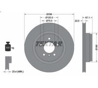 TEXTAR 92137905 Disco freno per BMW
