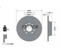 1X Disco freno TEXTAR 92140803 per AUDI A3 (8P1) 2 2003-2008